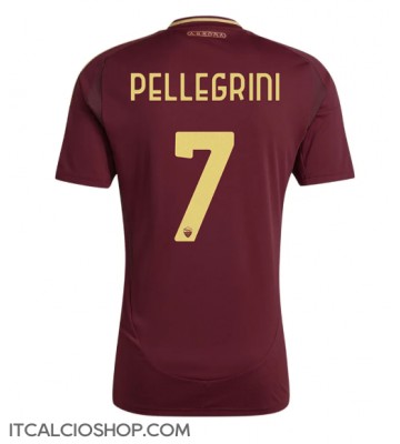 AS Roma Lorenzo Pellegrini #7 Prima Maglia 2024-25 Manica Corta